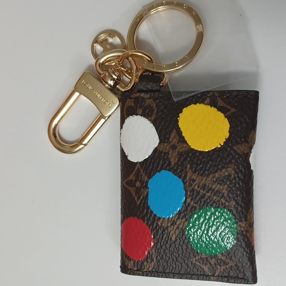 *NWT* Louis Vuitton Kusama Monogram Dot Kirigami Key Ring **RARE** 6LK0216 - Picture 6 of 8